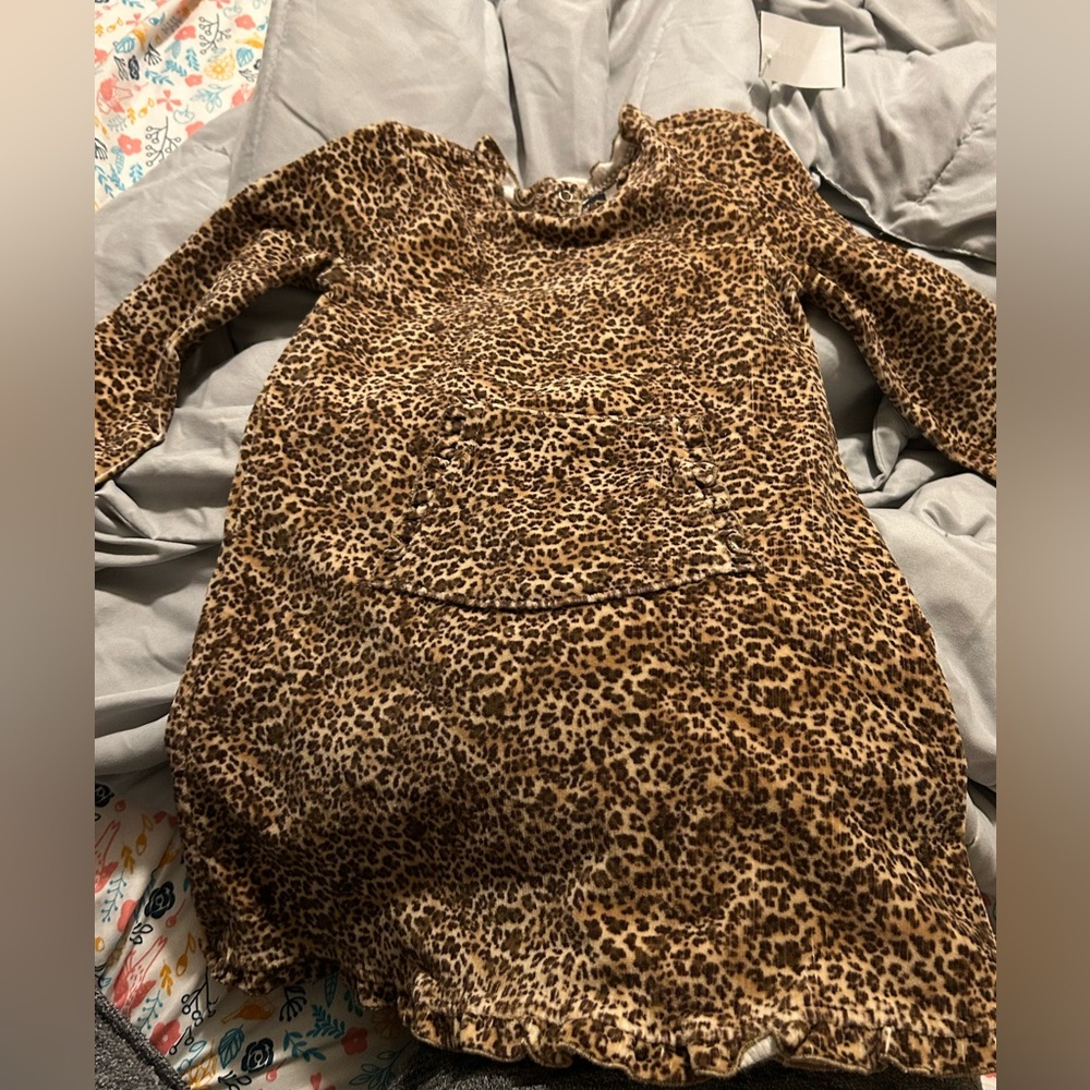 Vintage Children’s Place leopard corduroy dress